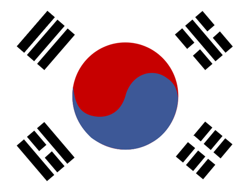 Flagge von Corea del Sud