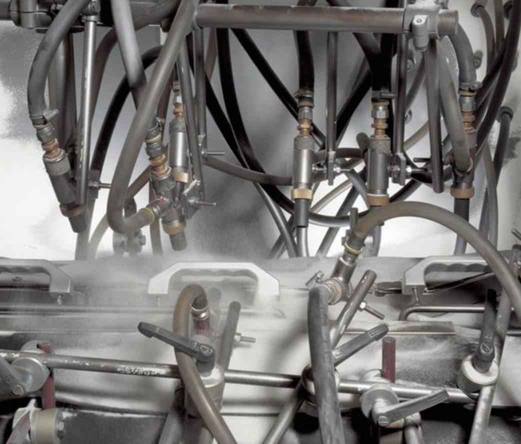 Strahlkabine zur mechanischen Vorbehandlung von Werkstücken