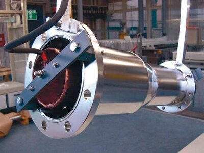 Reducer, electrolytically polished with internal electrode