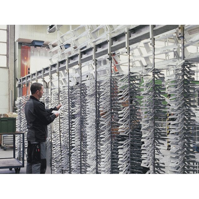 7 metre long racks with over 1,000