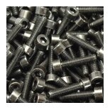 Steel screws, barrel galvanized and black chromated
