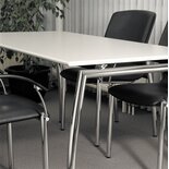 Office tables and chairs; Frame parts precision-ground and plated with high-gloss chromium