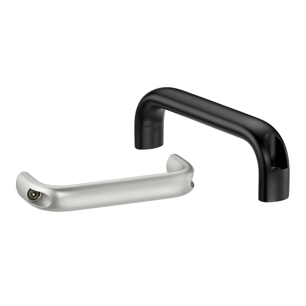 Aluminium bow handle type: MO (backside mounting); colour: natural anodised, black anodised