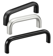Aluminium bow handle type: MO (backside mounting); colour: natural anodised, black anodised