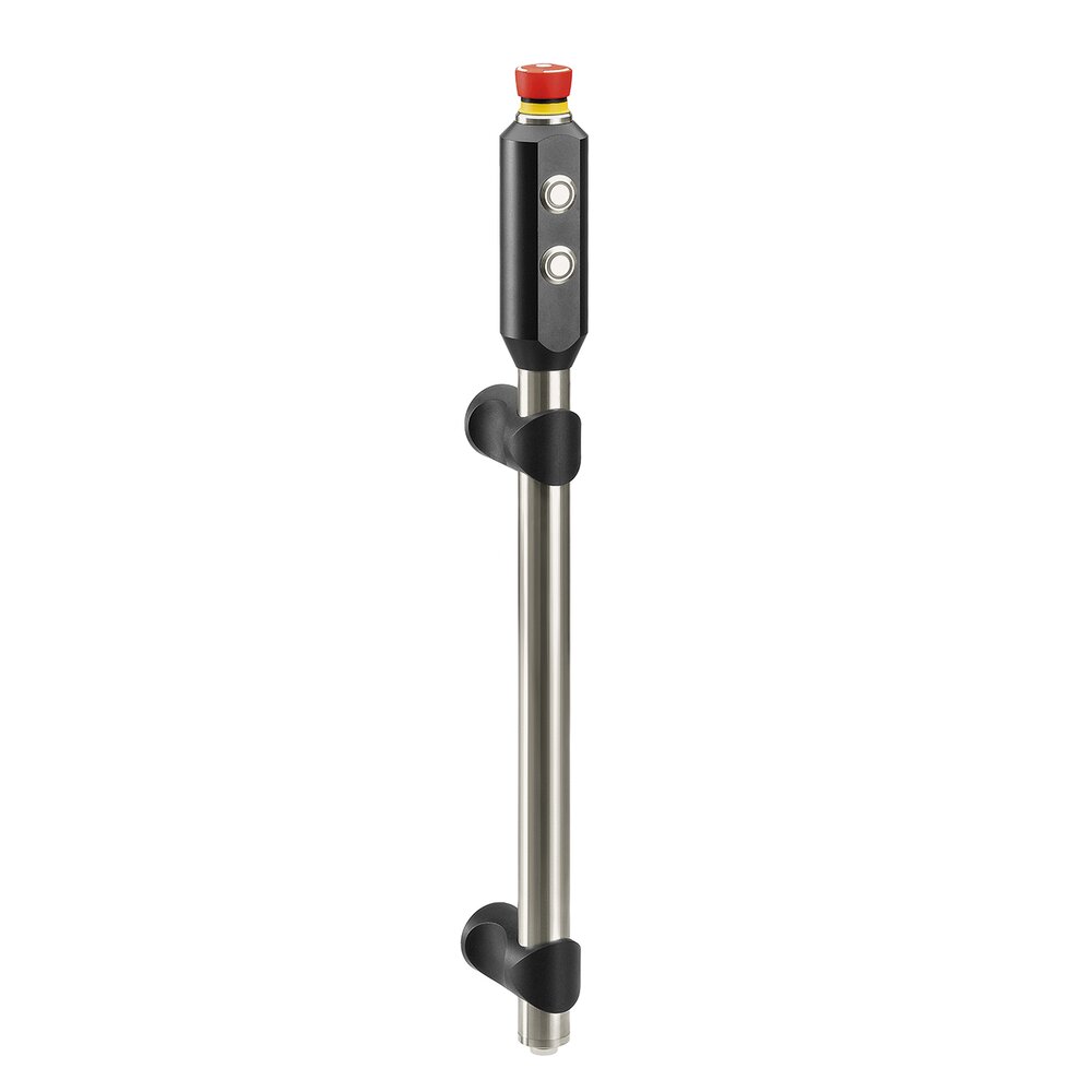 Function handle for automation and safety Rohde AG FG10-05 with two buttons and emergency stop switch | © Rohde AG