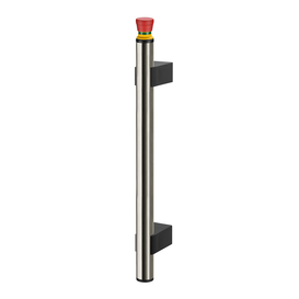 Functional Handles FG6, tube of stainless steel or aluminium, holder and cap of polyamide, emergency stop