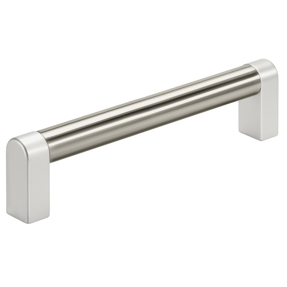 Technischer Griff TL.A3 aus Edelstahl-Rohr mit Aluminium-Endstücken in mattglänzender, eloxierter Optik