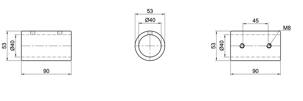 Diagram for Łącznik rurki, 1-osłonowy