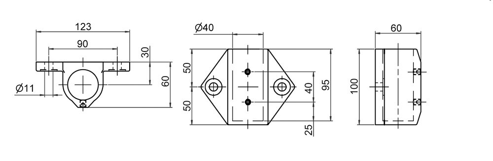 Diagram for Łożysko ścienne, 1-osłonowe