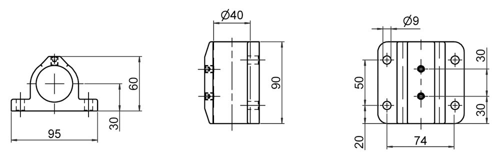 Diagram for Łożysko ścienne, 1-osłonowe