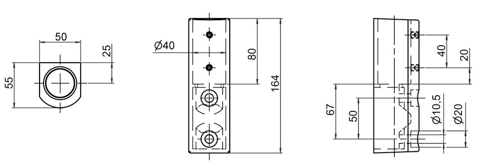 Diagram for Łożysko ścienne, 1-osłonowe